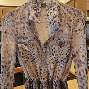 AKIRA Chicago Animal Print Dress